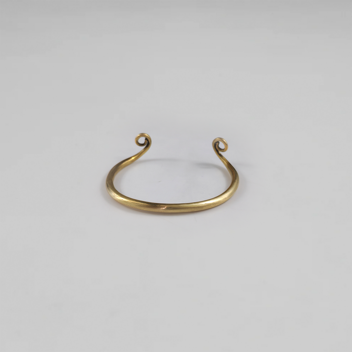 Spiral Finial Brass Cuff