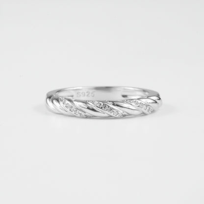 Spiral Sparkle Ring