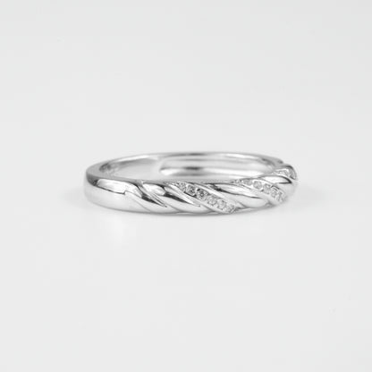 Spiral Sparkle Ring