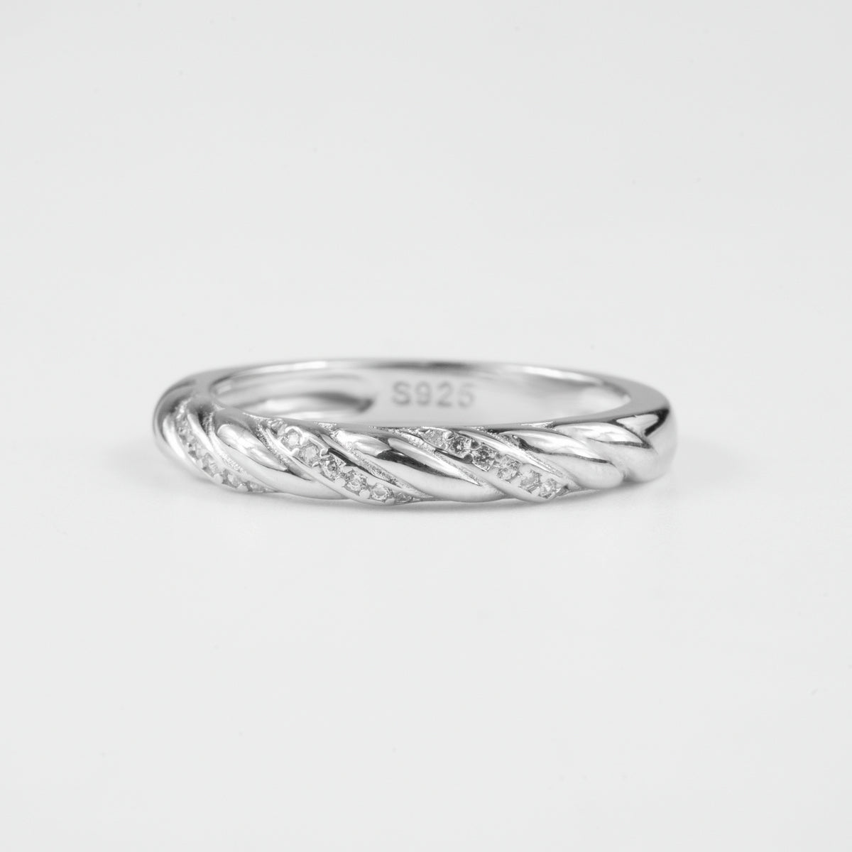 Spiral Sparkle Ring