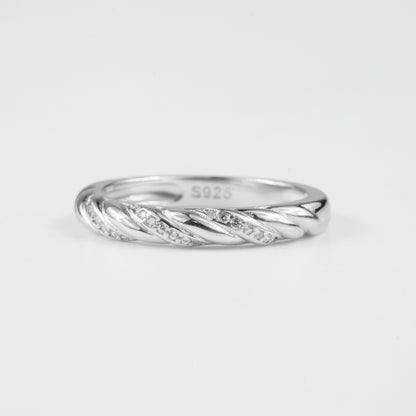 Spiral Sparkle Ring