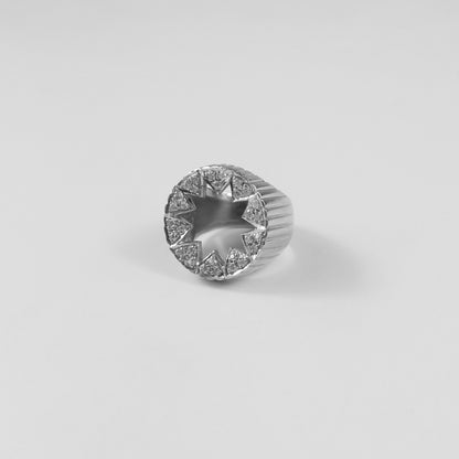 Stacked Meridian Ring