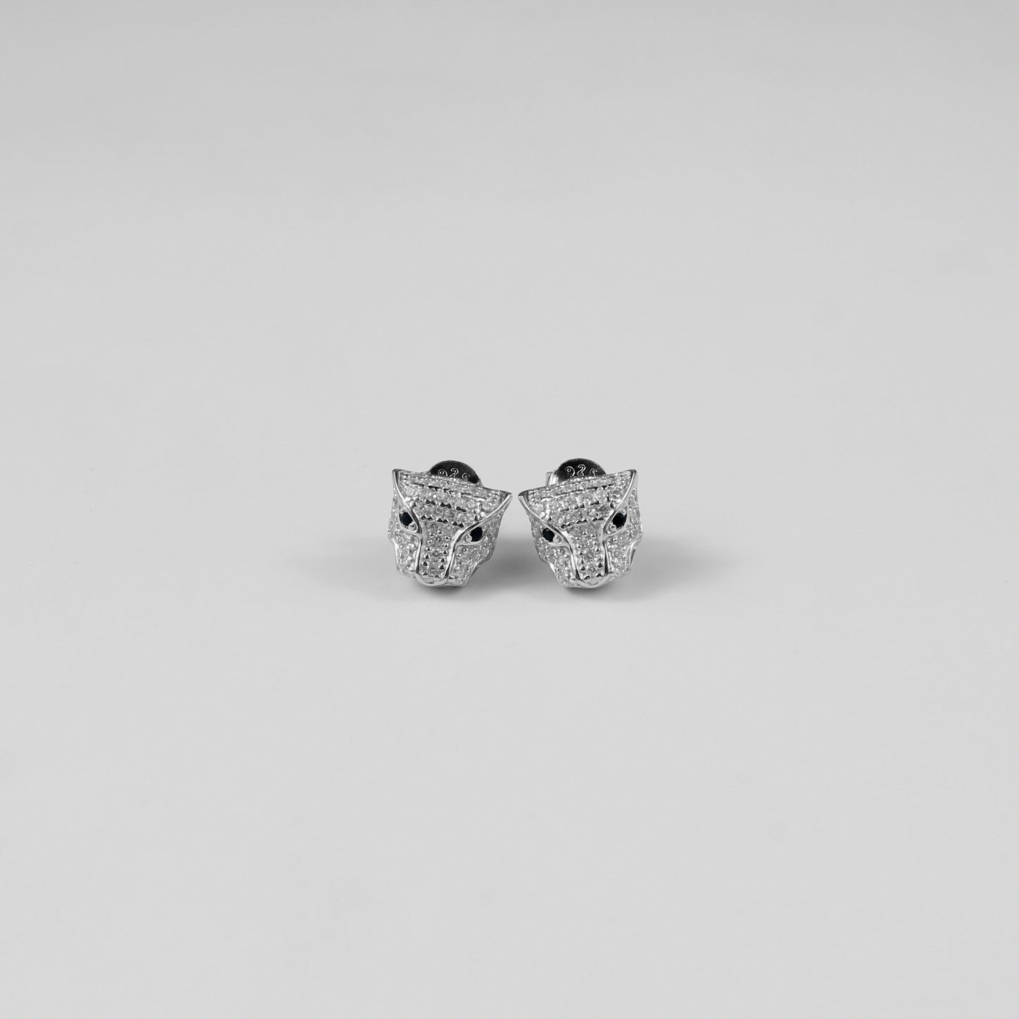 Sterling Panthera Ear Studs
