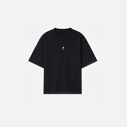 Sun & Moon Beach Club Boxy Tee (Black)