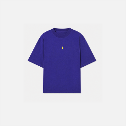 Sun & Moon Graphic Purple Oversized