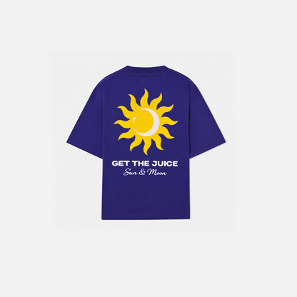 Sun & Moon Graphic Purple Oversized
