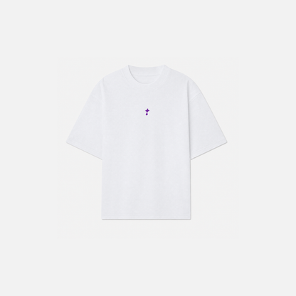 Sun & Moon Graphic White Oversized