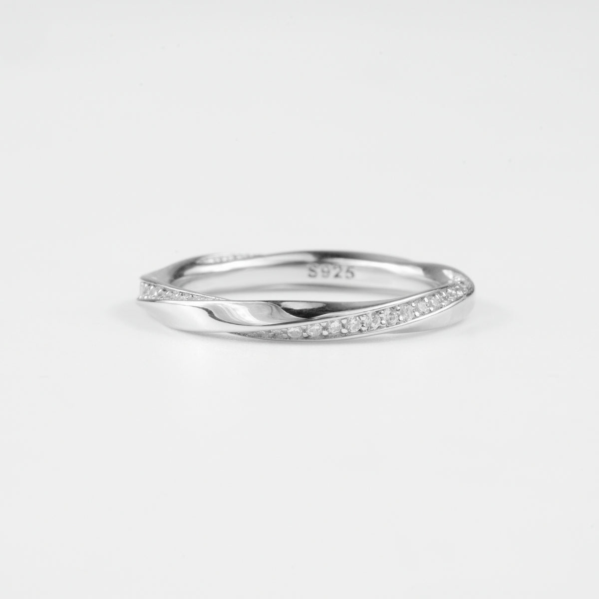 Swirl Twist Gemstone Ring