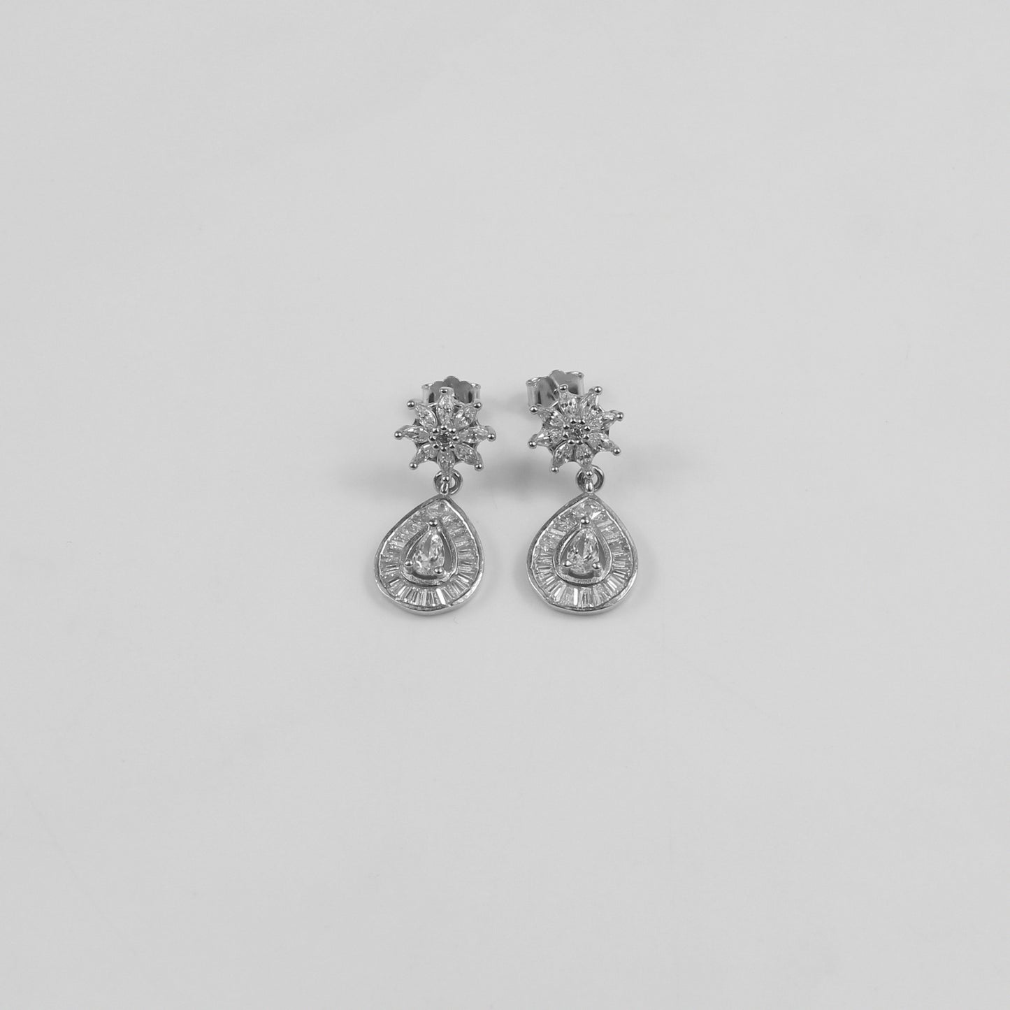 Teardrop Dangle Ear Studs