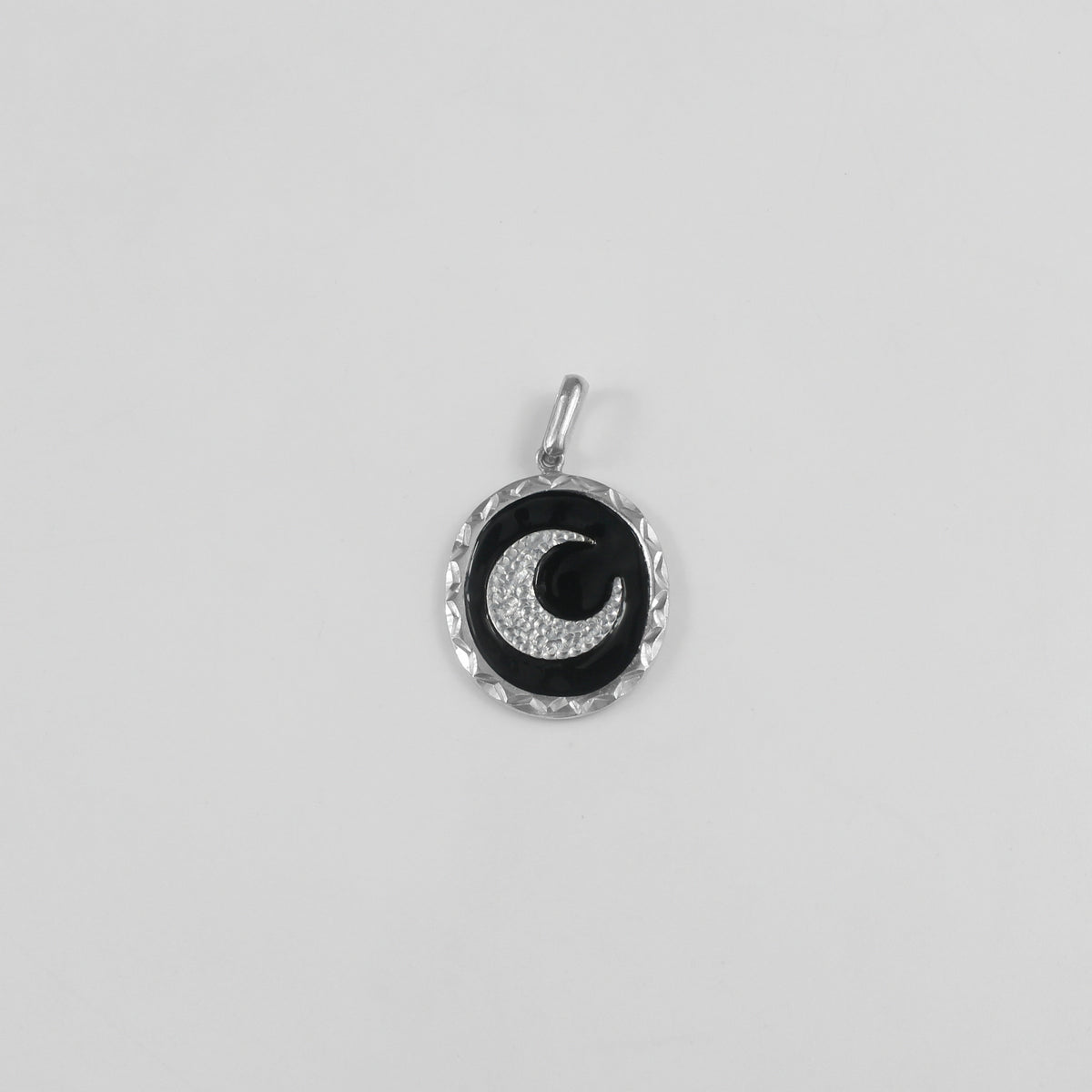 Textured Sol & Luna Pendant