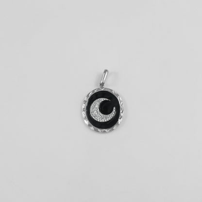 Textured Sol & Luna Pendant