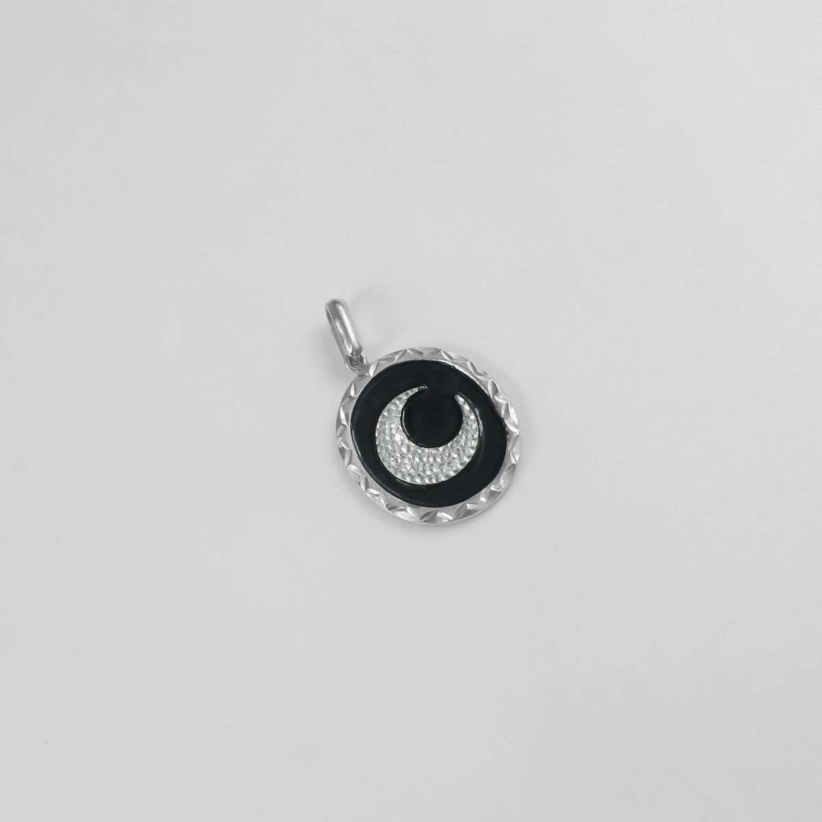 Textured Sol & Luna Pendant