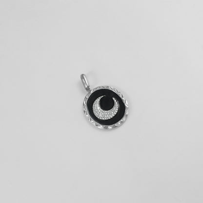 Textured Sol & Luna Pendant