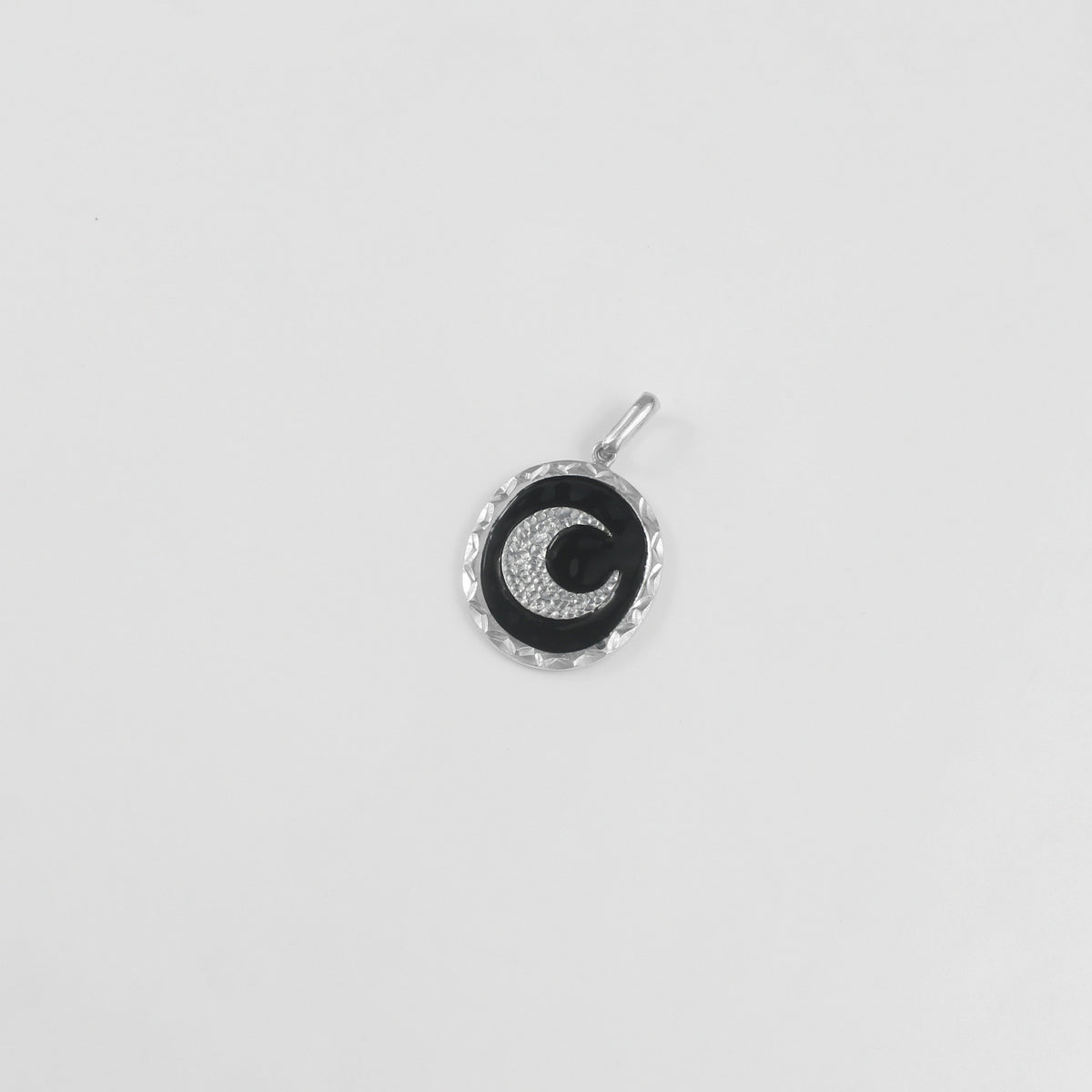 Textured Sol & Luna Pendant