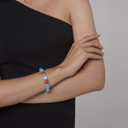 The Cerulean Bloom Bracelet