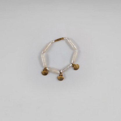 The Minimalist Shell & Pearl Bracelet