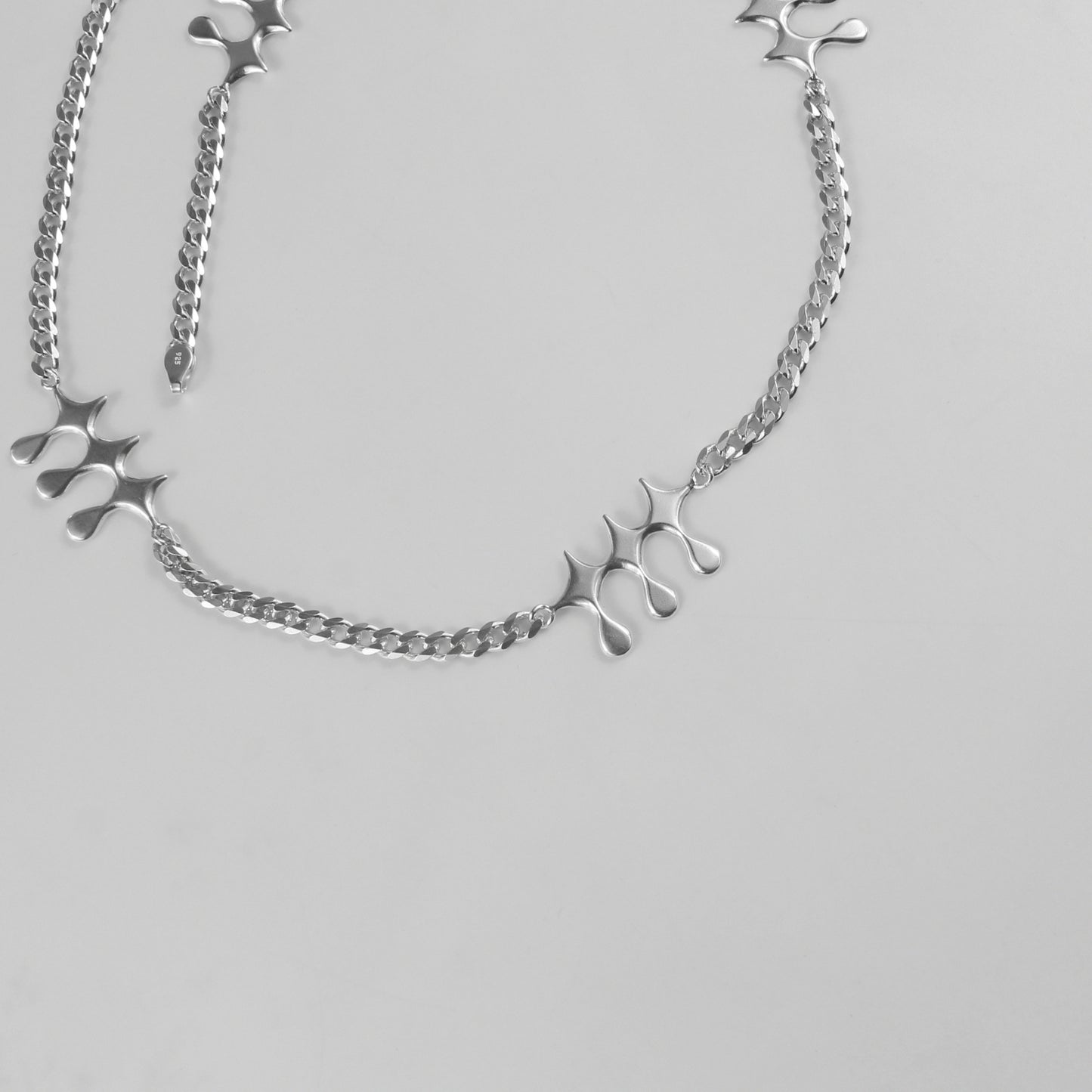 Trio Star & Drip Necklace
