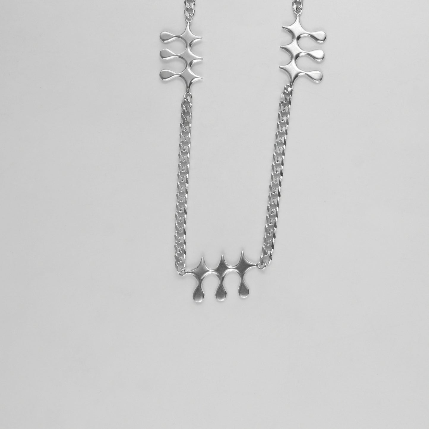 Trio Star & Drip Necklace