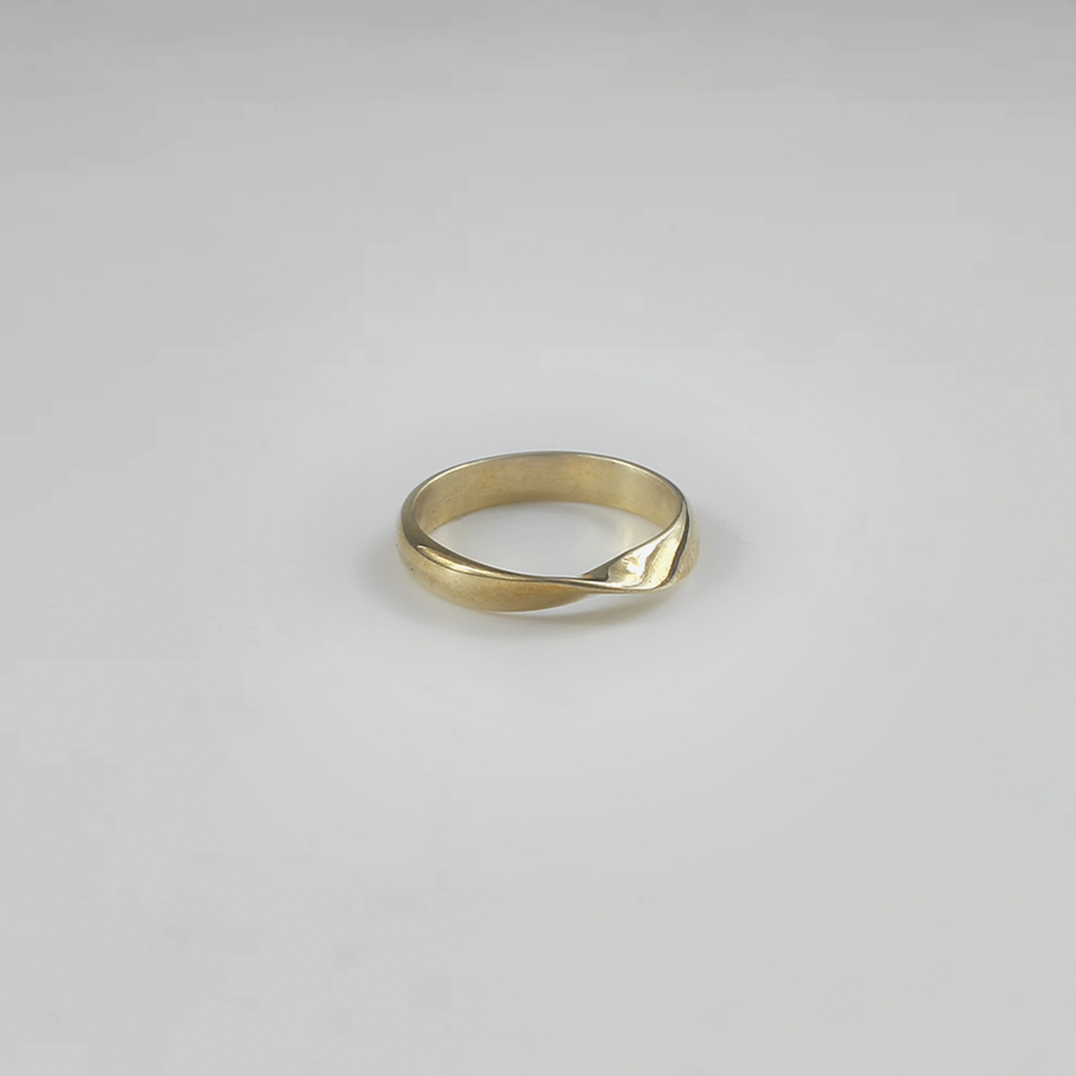 Twisted Infinity Brass Ring