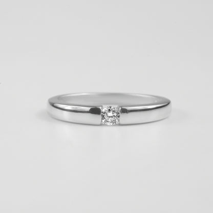 Victoria Sterling Silver Lab-Grown Diamond Ring