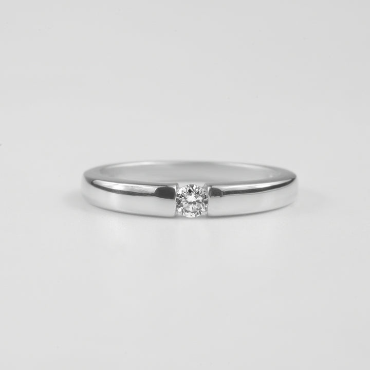 Victoria Sterling Silver Lab-Grown Diamond Ring