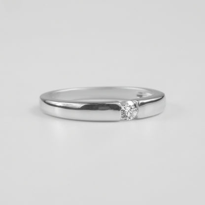 Victoria Sterling Silver Lab-Grown Diamond Ring