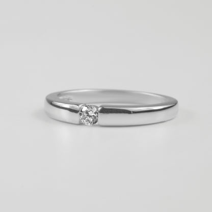 Victoria Sterling Silver Lab-Grown Diamond Ring