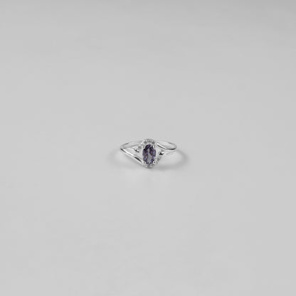 Violet Meridian Ring