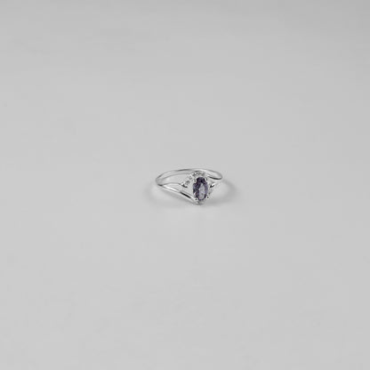 Violet Meridian Ring