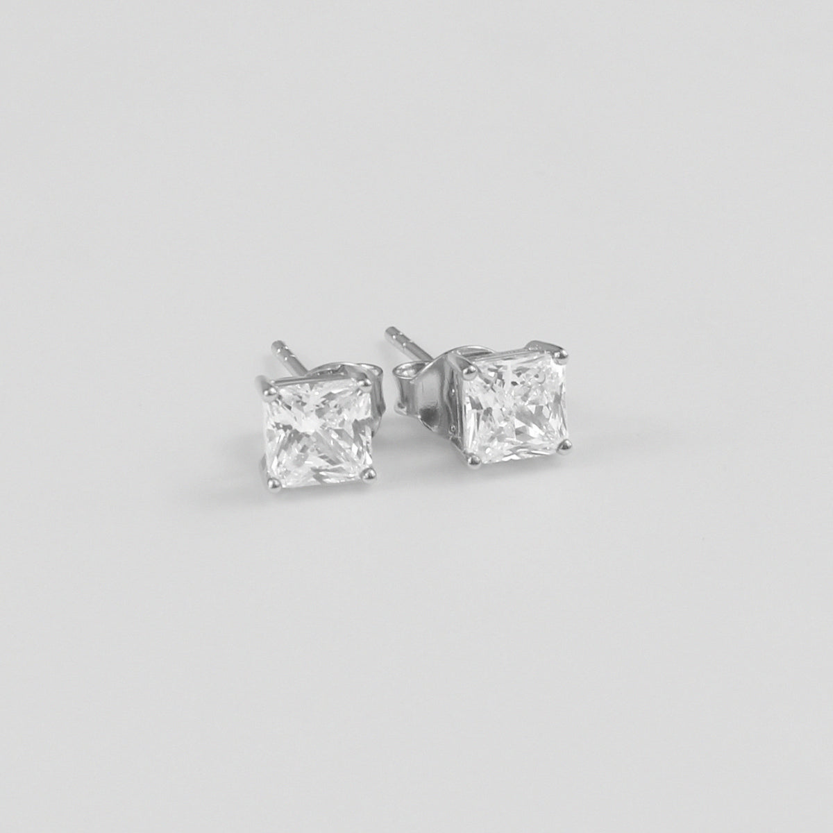 Whimsical White Ear Studs