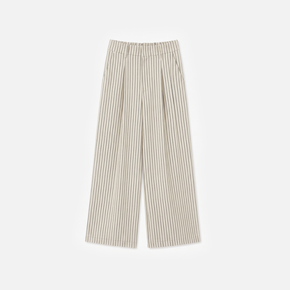 Wide leg Strip pants