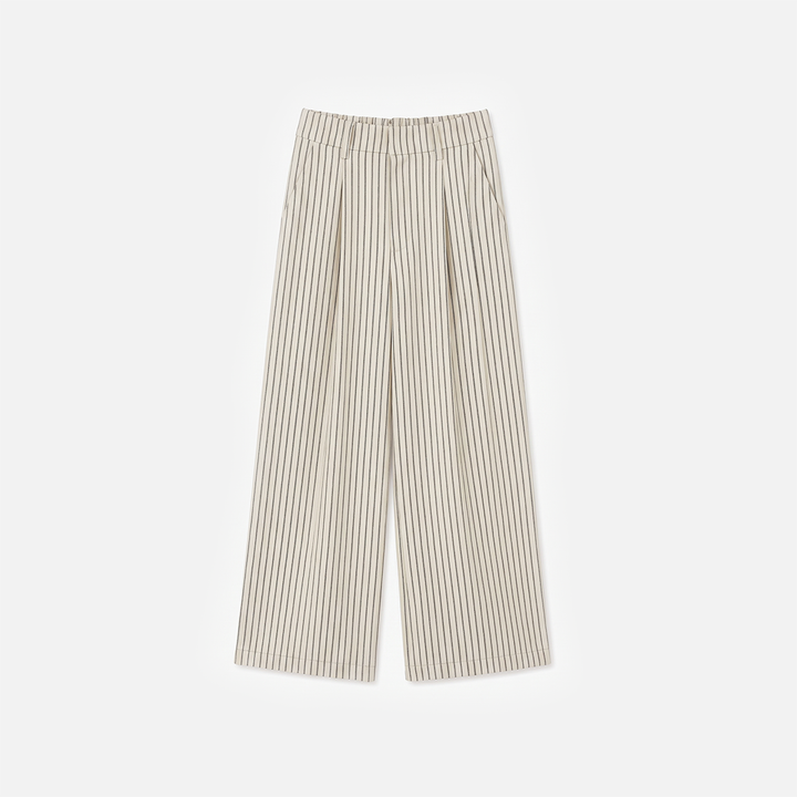Wide leg Strip pants