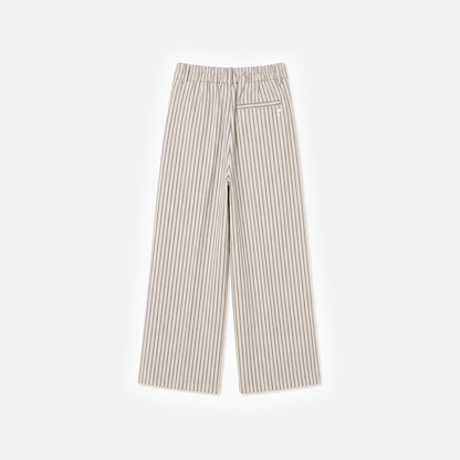 Wide leg Strip pants