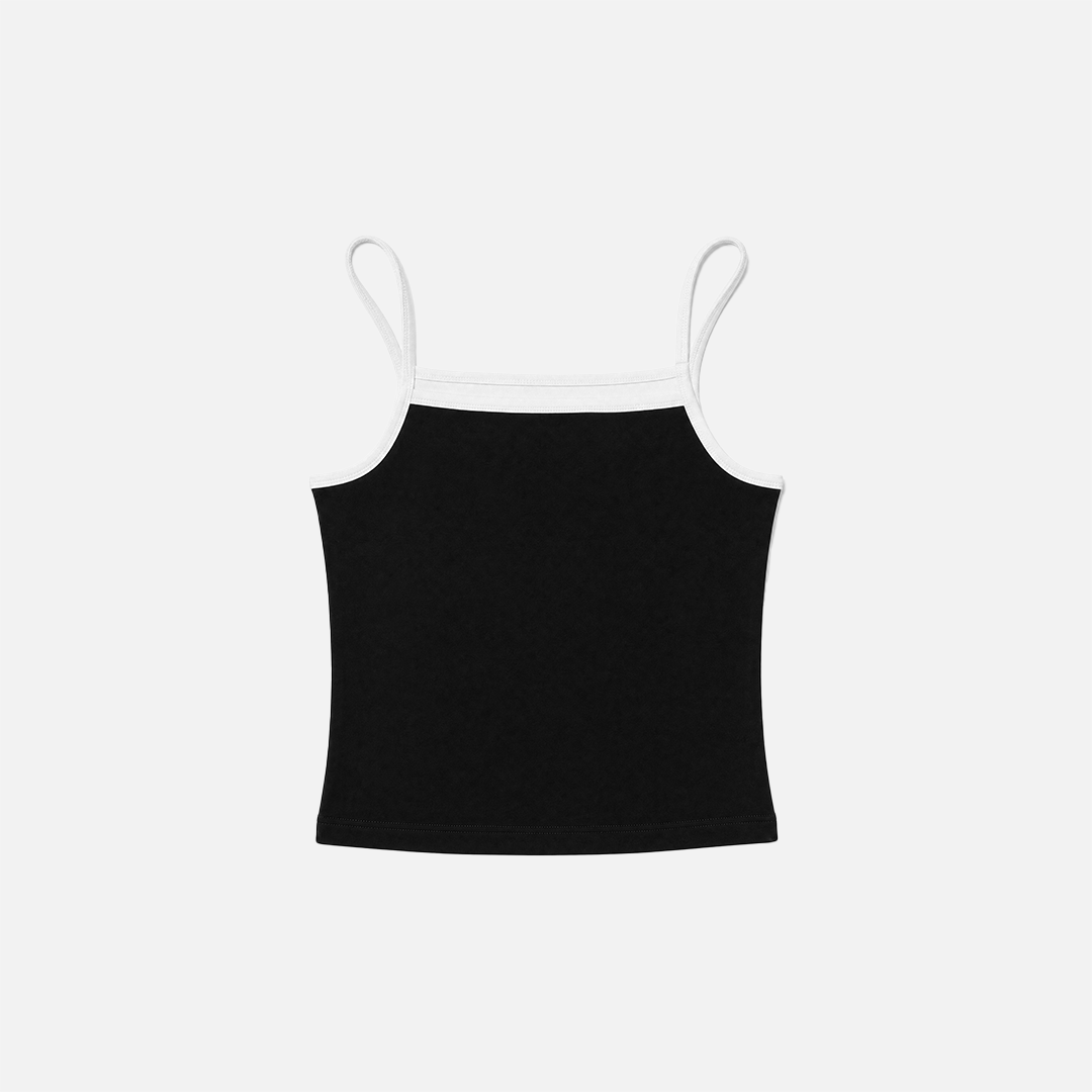 Black cami tank top