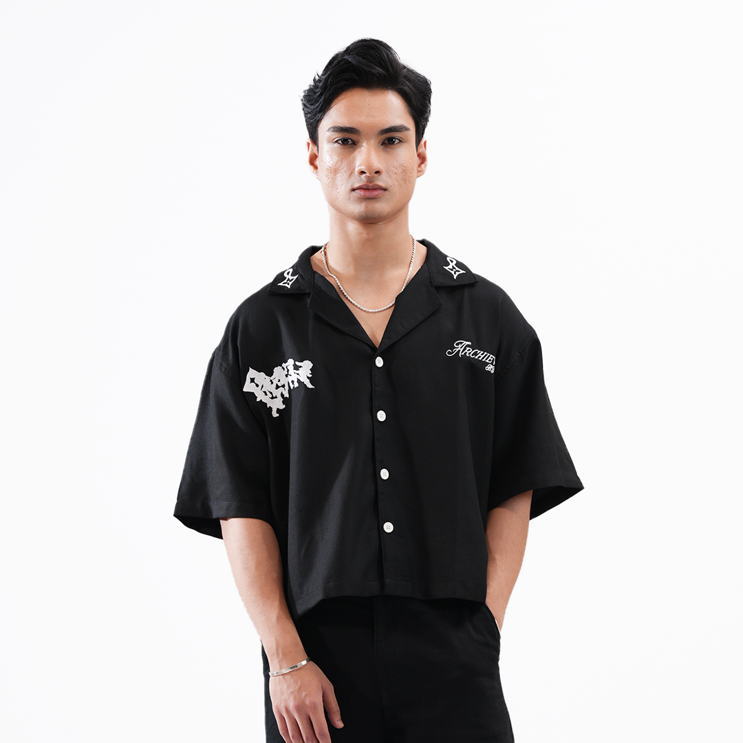 Archieve Statement Black Shirt