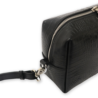 Mono Croc Crossbody Bag