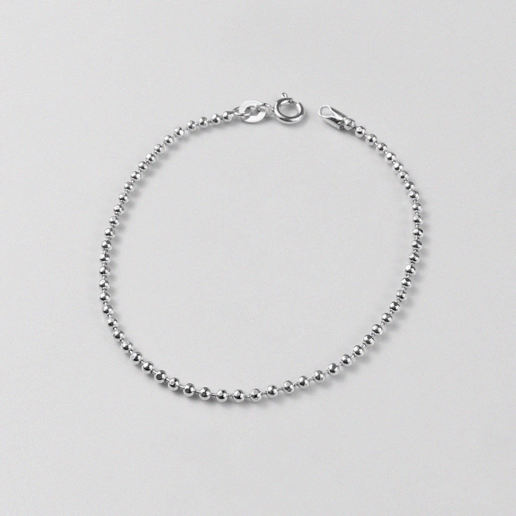 Ball Bracelet - An elegant 925 sterling silver bracelet by GetTheJuice, featuring delicate silver balls that add a touch of sophistication and charm to any wrist.