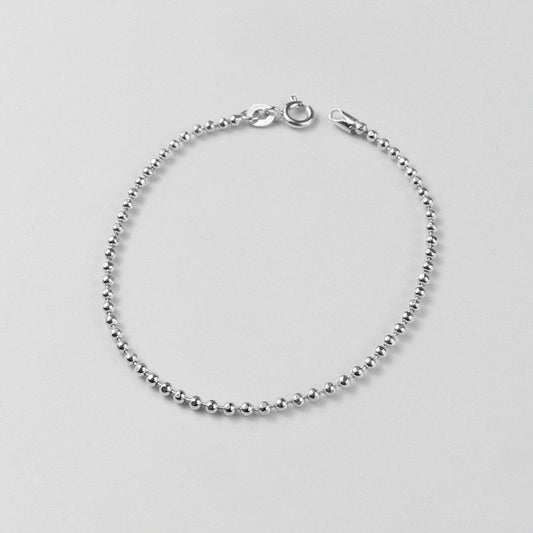 Ball Bracelet - An elegant 925 sterling silver bracelet by GetTheJuice, featuring delicate silver balls that add a touch of sophistication and charm to any wrist.