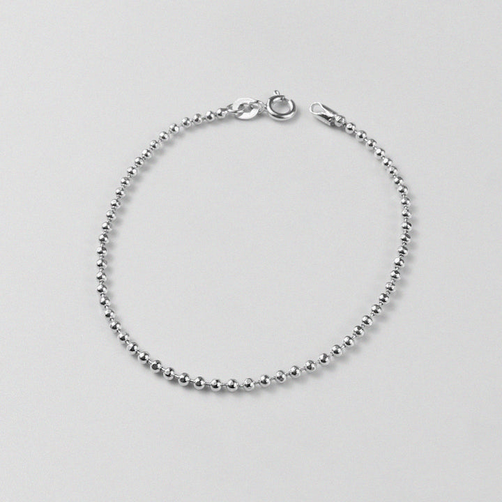Ball Bracelet - An elegant 925 sterling silver bracelet by GetTheJuice, featuring delicate silver balls that add a touch of sophistication and charm to any wrist.