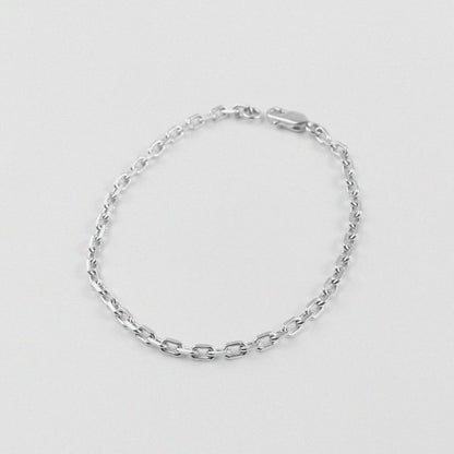 Cable Bracelet - A sleek 925 sterling silver bracelet by GetTheJuice, featuring a classic cable design that adds a touch of timeless elegance to any wrist.