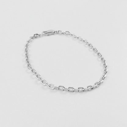 Cable Bracelet - A sleek 925 sterling silver bracelet by GetTheJuice, featuring a classic cable design that adds a touch of timeless elegance to any wrist.