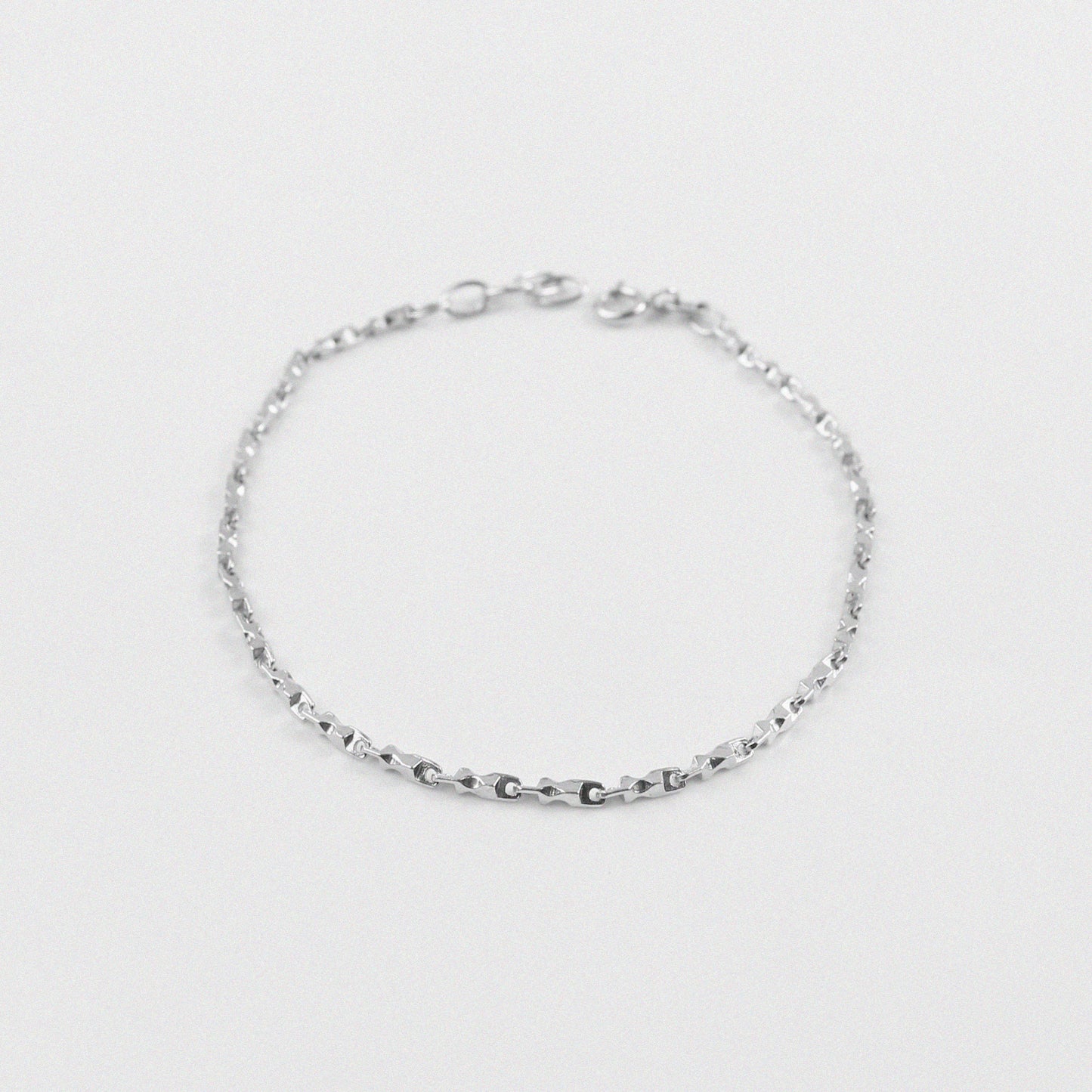 Double Strand Bracelet - An elegant 925 sterling silver bracelet by GetTheJuice, showcasing a beautiful double strand pattern for a delicate and stylish look.