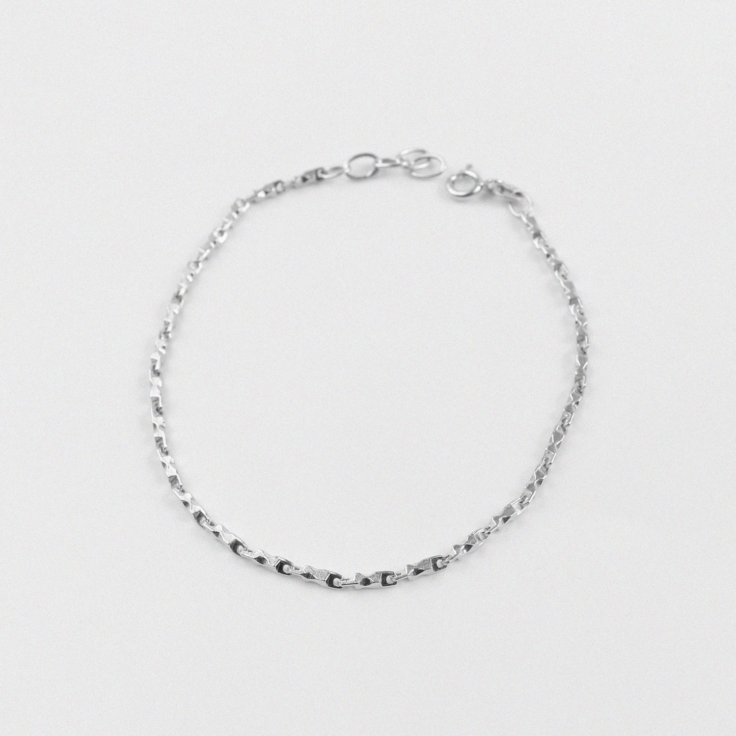 Double Strand Bracelet - An elegant 925 sterling silver bracelet by GetTheJuice, showcasing a beautiful double strand pattern for a delicate and stylish look.