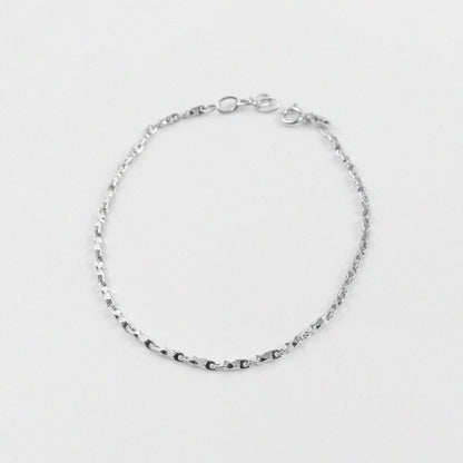 Double Strand Bracelet - An elegant 925 sterling silver bracelet by GetTheJuice, showcasing a beautiful double strand pattern for a delicate and stylish look.