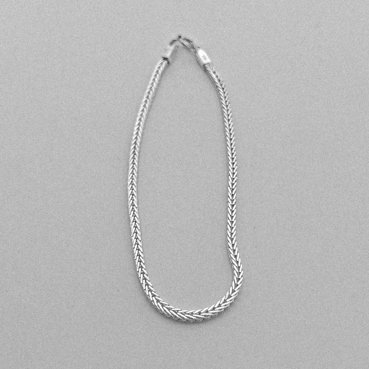 Foxtail Bracelet - A sophisticated 925 sterling silver bracelet by GetTheJuice, featuring a delicate and intricate foxtail weave that adds a refined touch to any wrist.