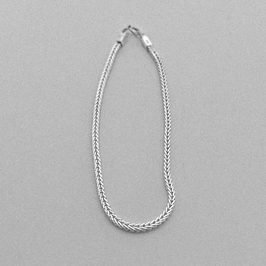 Foxtail Bracelet - A sophisticated 925 sterling silver bracelet by GetTheJuice, featuring a delicate and intricate foxtail weave that adds a refined touch to any wrist.