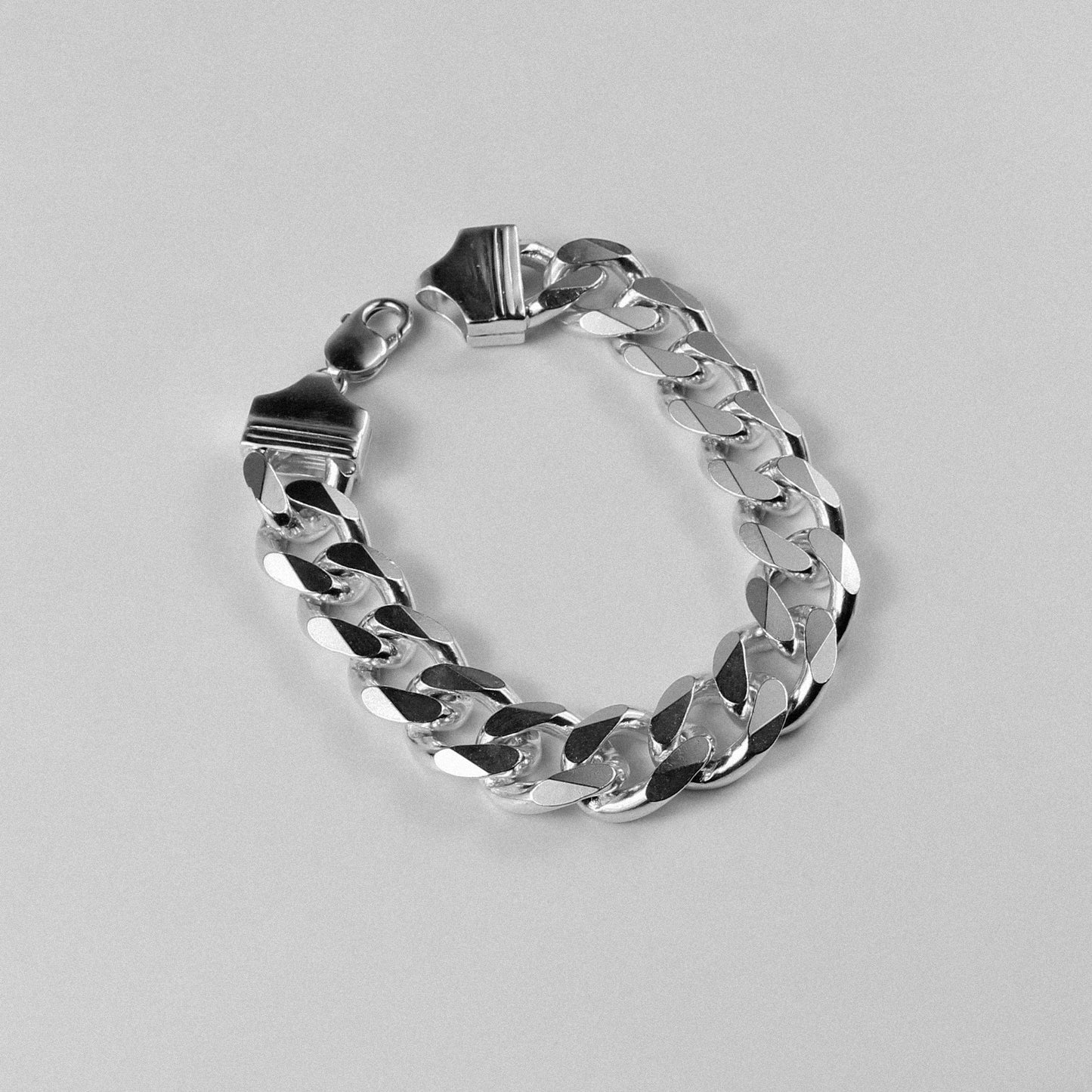 Frosted Fusion Cuban Bracelet - A unique 925 sterling silver bracelet by GetTheJuice, featuring a frosted Cuban link design that seamlessly blends modern style with timeless elegance.