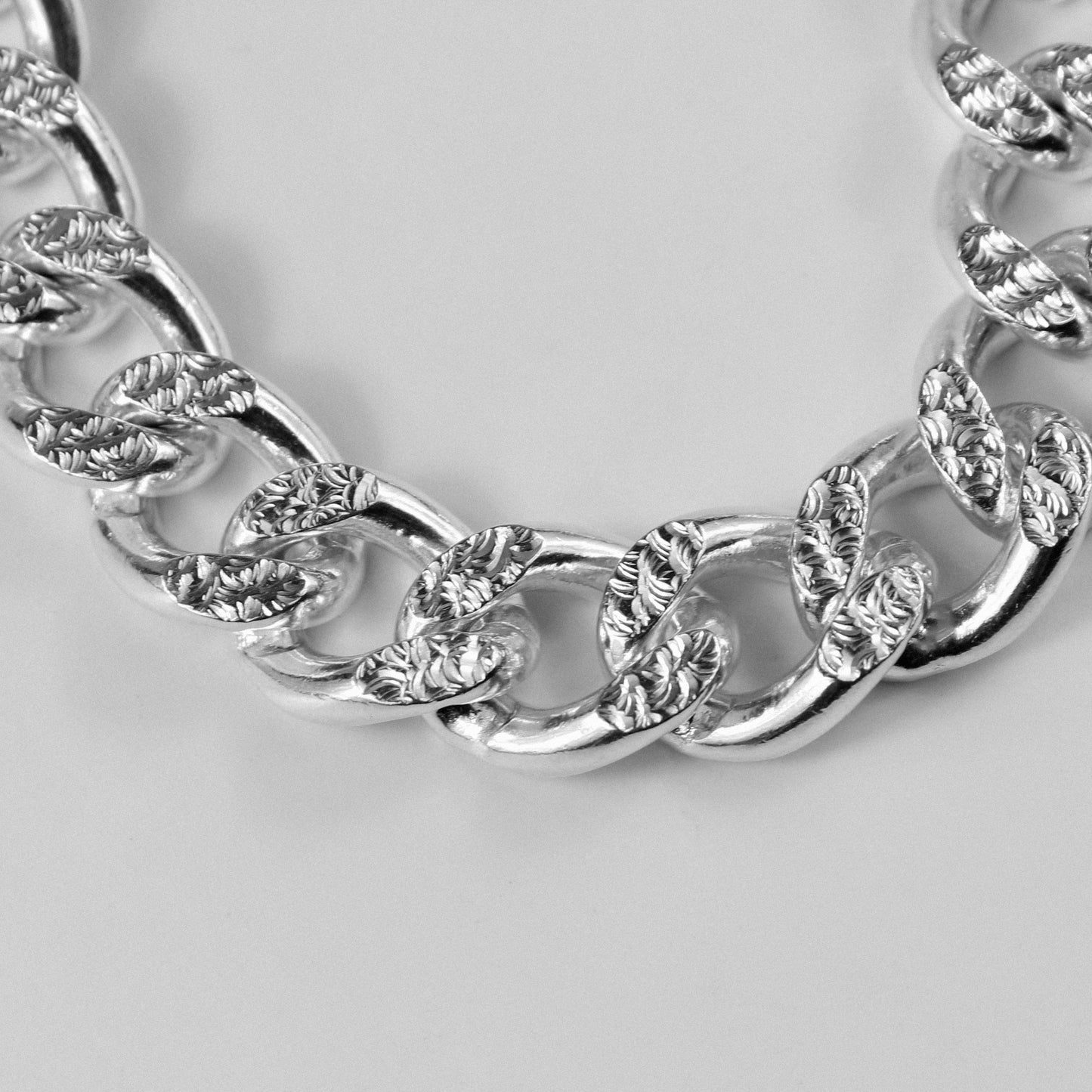 Frosted Fusion Cuban Bracelet - A unique 925 sterling silver bracelet by GetTheJuice, featuring a frosted Cuban link design that seamlessly blends modern style with timeless elegance.