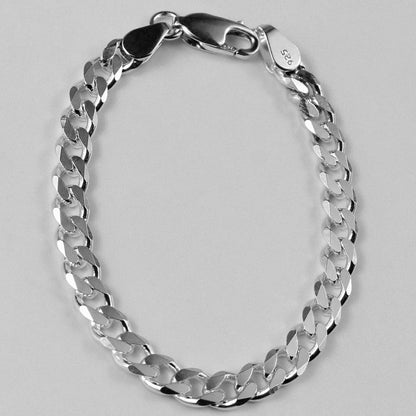 Frosted Fusion Cuban Bracelet - A unique 925 sterling silver bracelet by GetTheJuice, featuring a frosted Cuban link design that seamlessly blends modern style with timeless elegance.