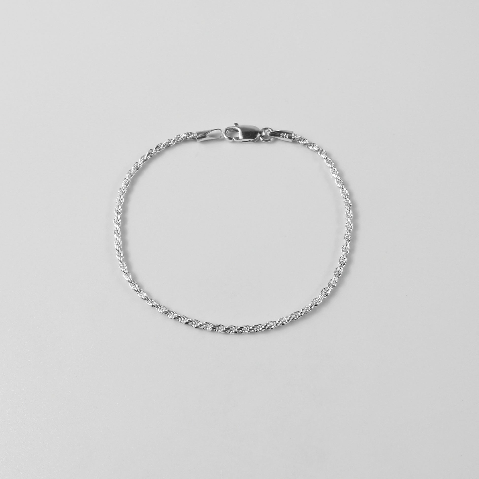 Rope Bracelet - An exquisite 925 sterling silver bracelet by GetTheJuice, featuring a finely crafted rope design that combines classic style with modern elegance.